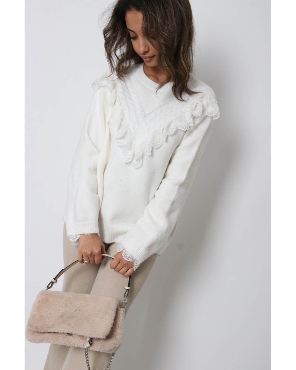 Pull à dentelle Palmas