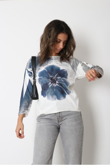 Womens long-sleeved printed...