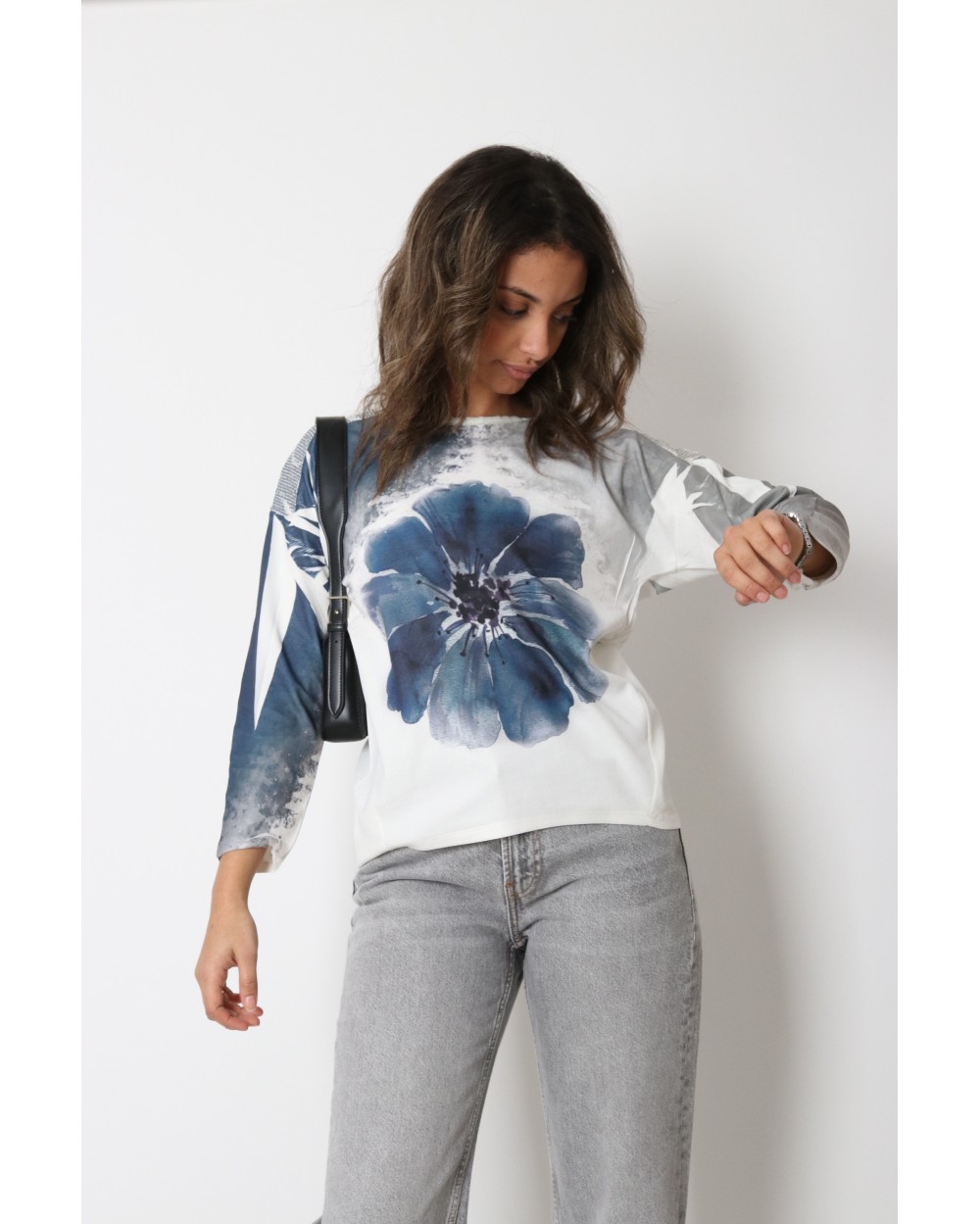 T-shirt manche longue femme imprimé