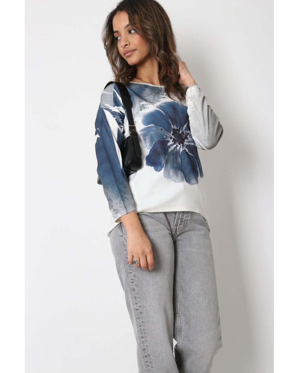 T-shirt manche longue femme imprimé