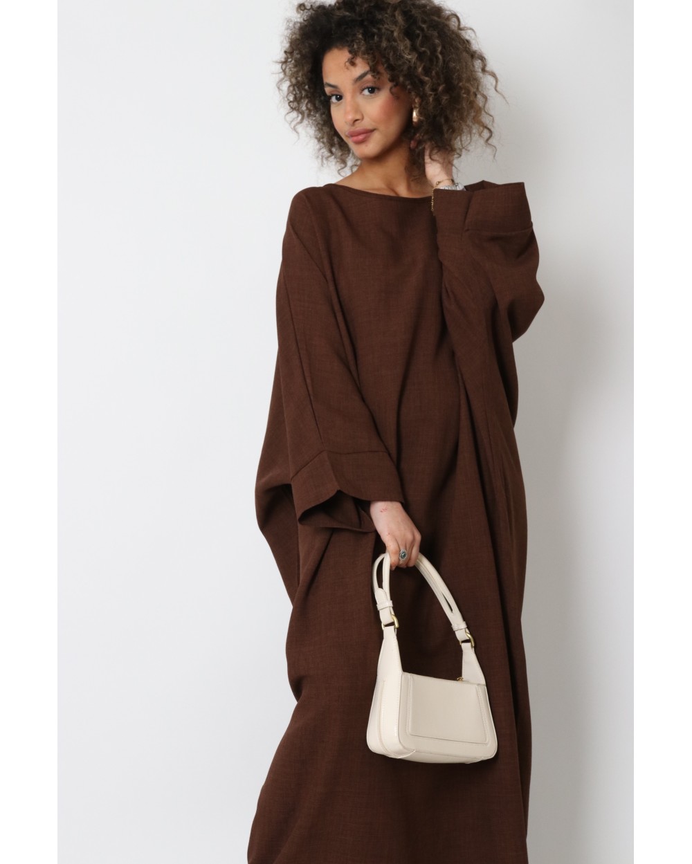 Abaya papillon effet lin