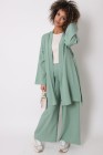 Linen effect kimono and pants set