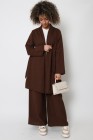 Linen effect kimono and pants set