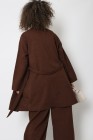 Linen effect kimono and pants set