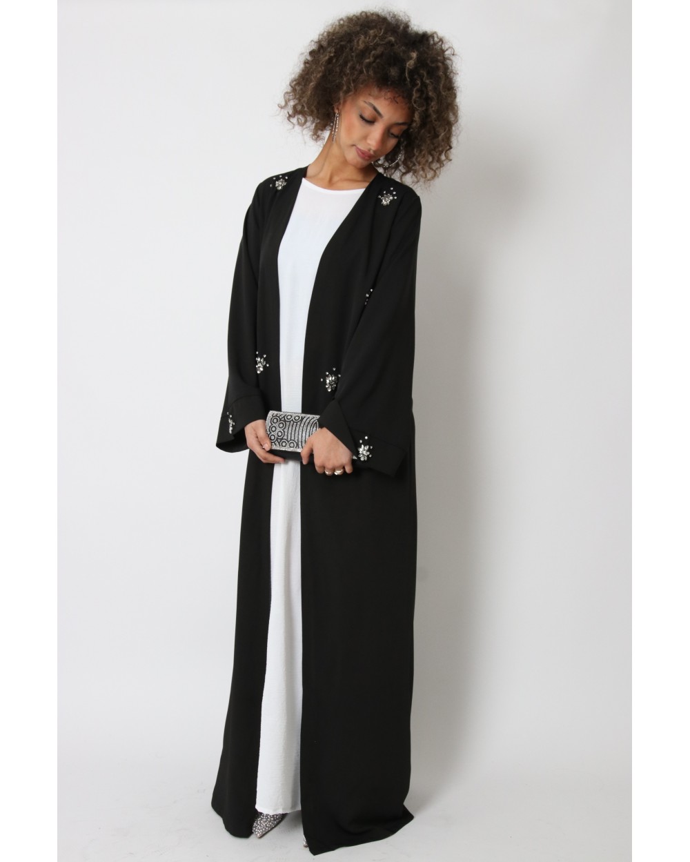 Diamond Kimono embroidered stone