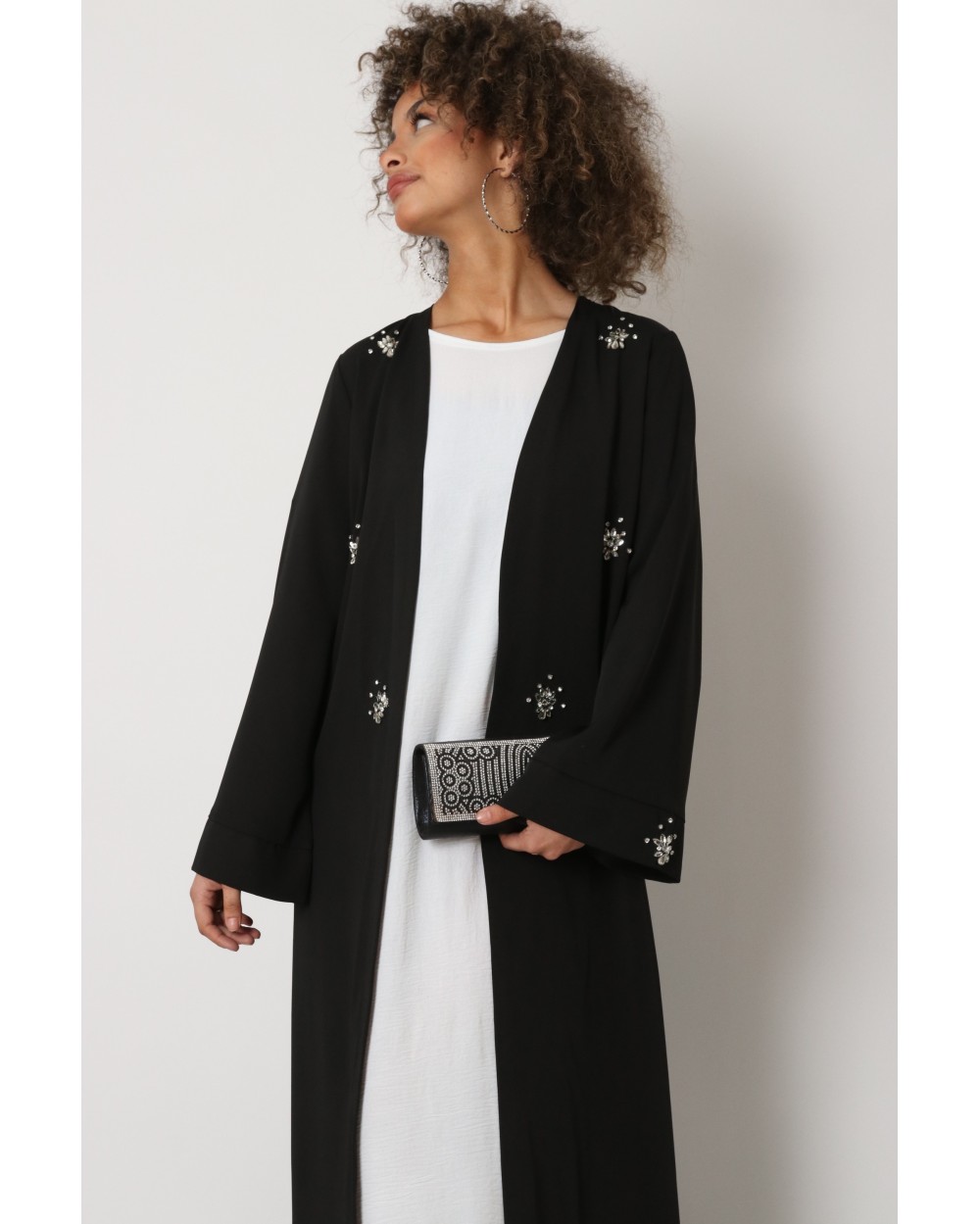 Diamond Kimono embroidered stone