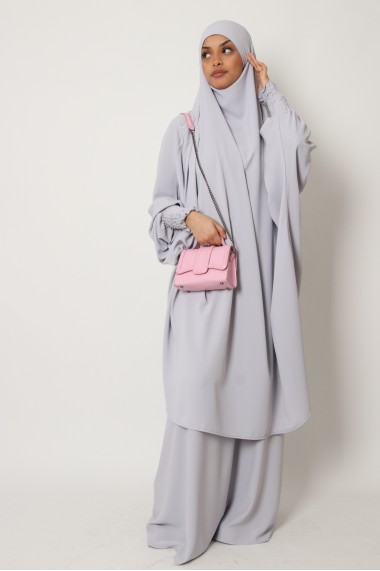 Jilbab with tuxedo sleeves
