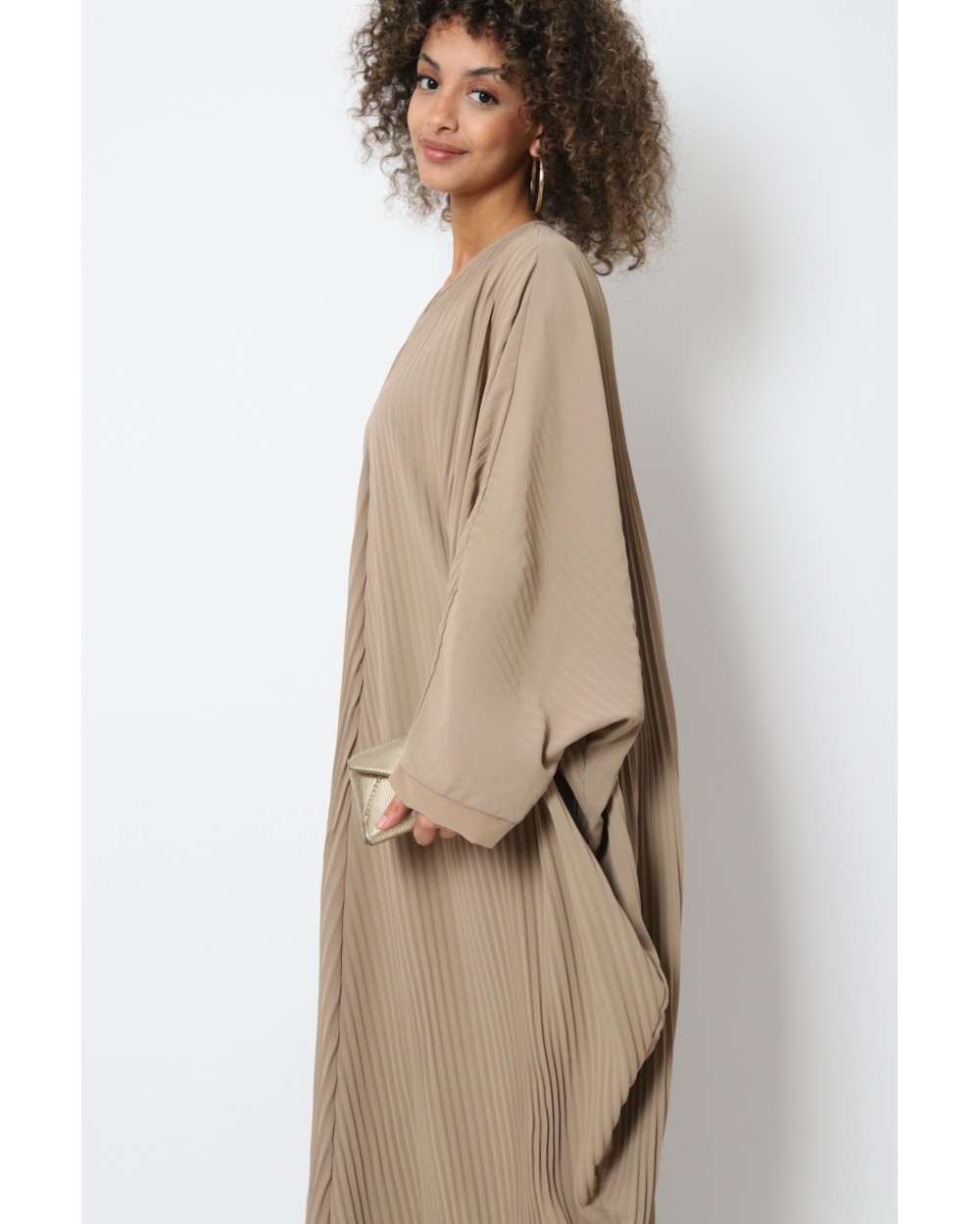 Robe papillon plissée