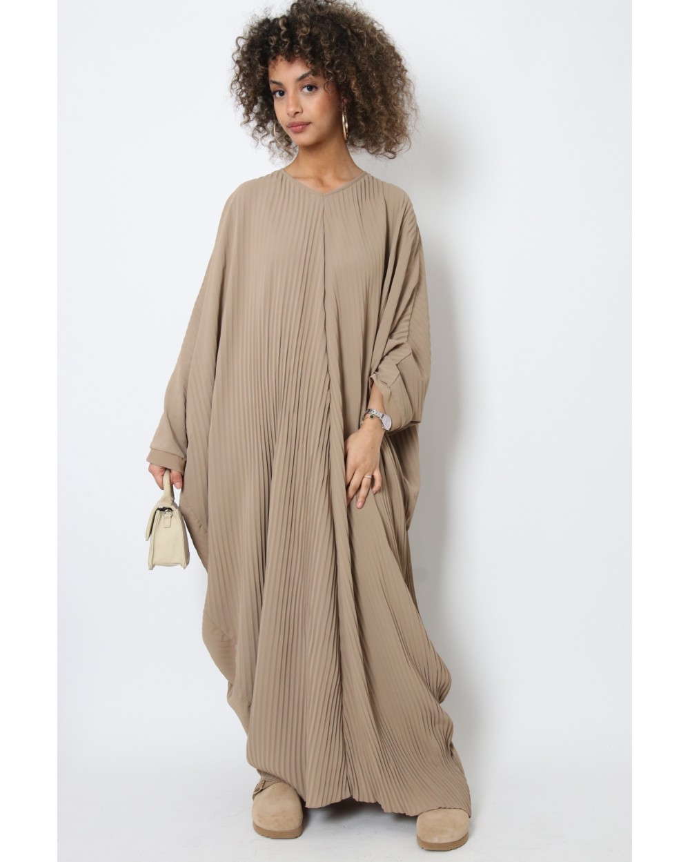 Robe papillon plissée