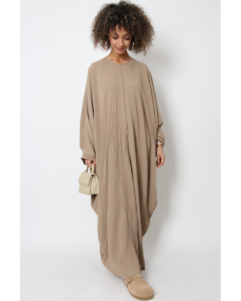 Robe papillon plissée