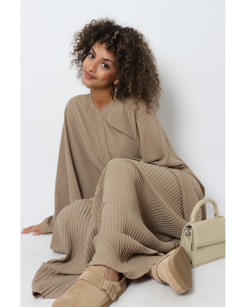 Pleated butterfly dress