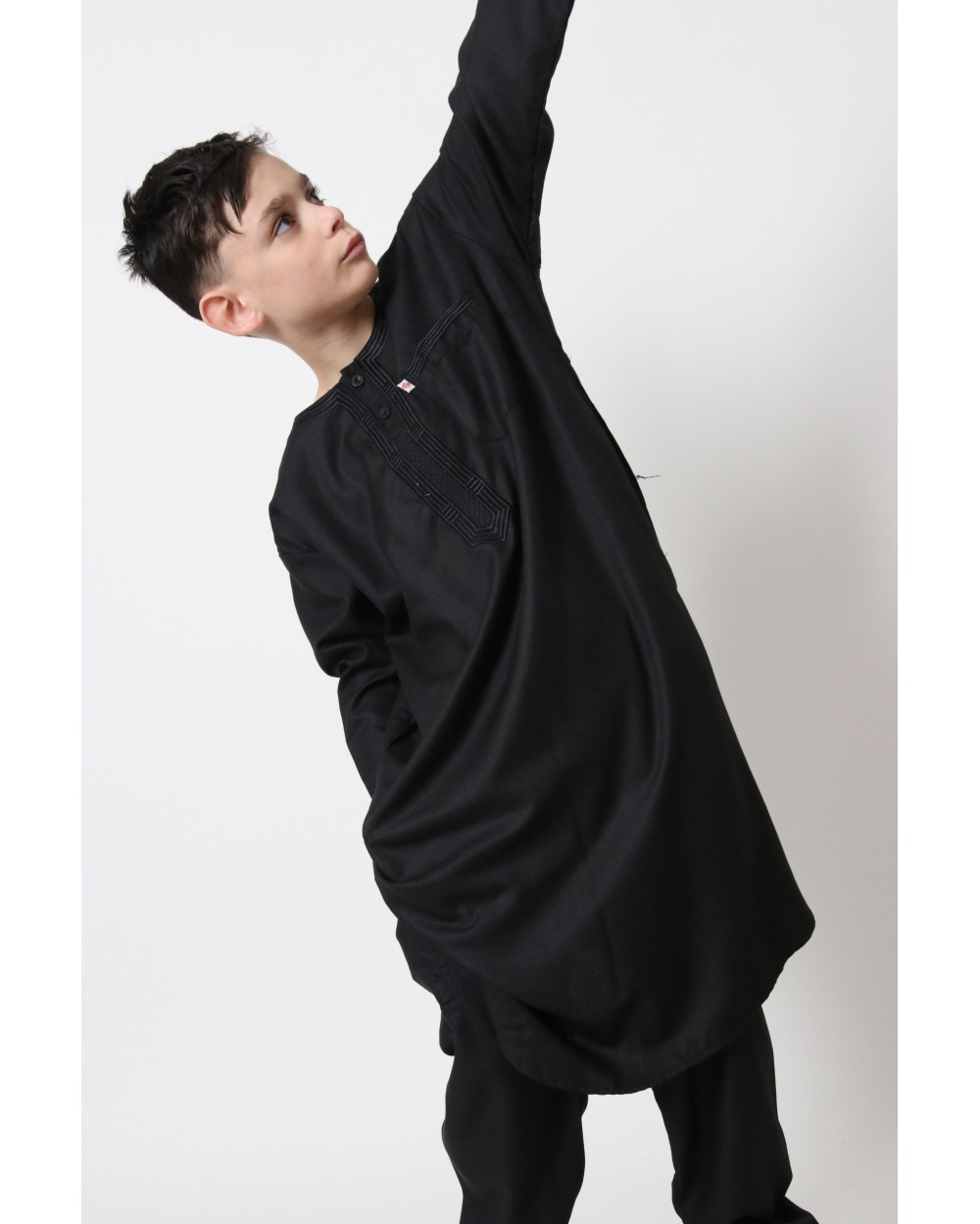 Ensemble qamis pakistanais coton AFAQ LS enfant