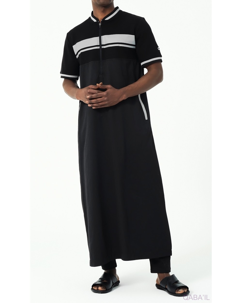 Qamis long Navy QABAIL