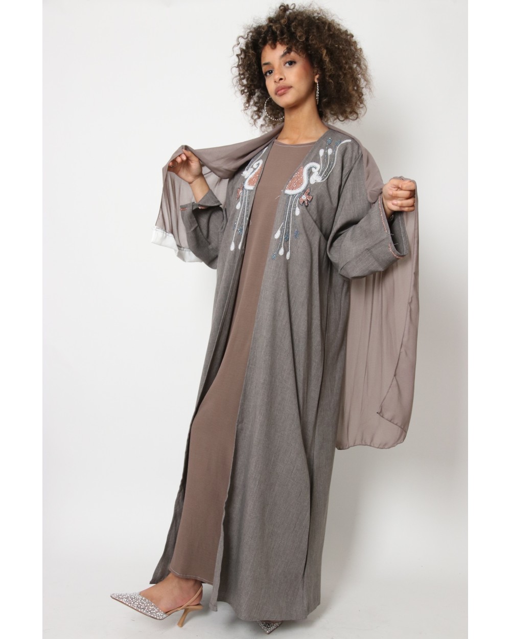 Ensemble kimono dubai Sandhra perlé