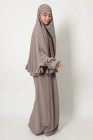 Ensemble khimar volants et abaya fille
