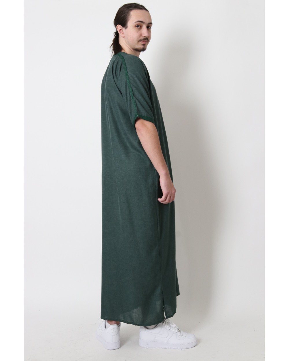 Gandoura man oriental embroidery light fabric