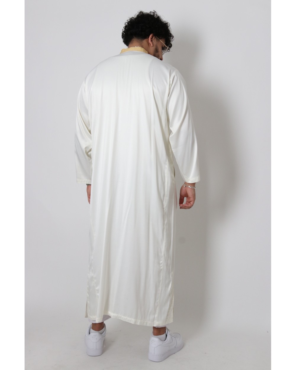 Gandoura homme col montant