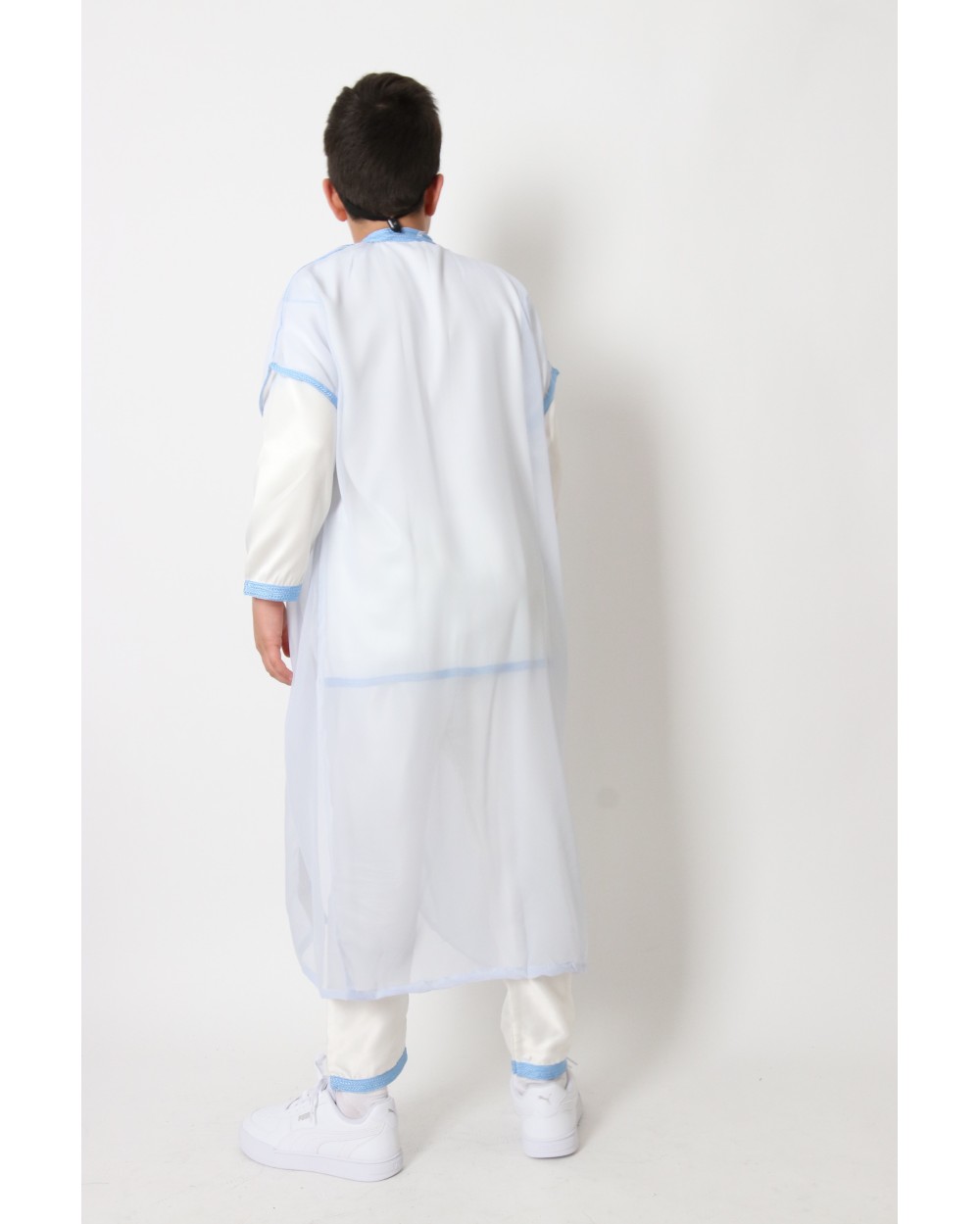 Jabador 3 pièces broderies garcon bleu ciel