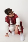 Jabador 3-piece boy burgundy embroidery