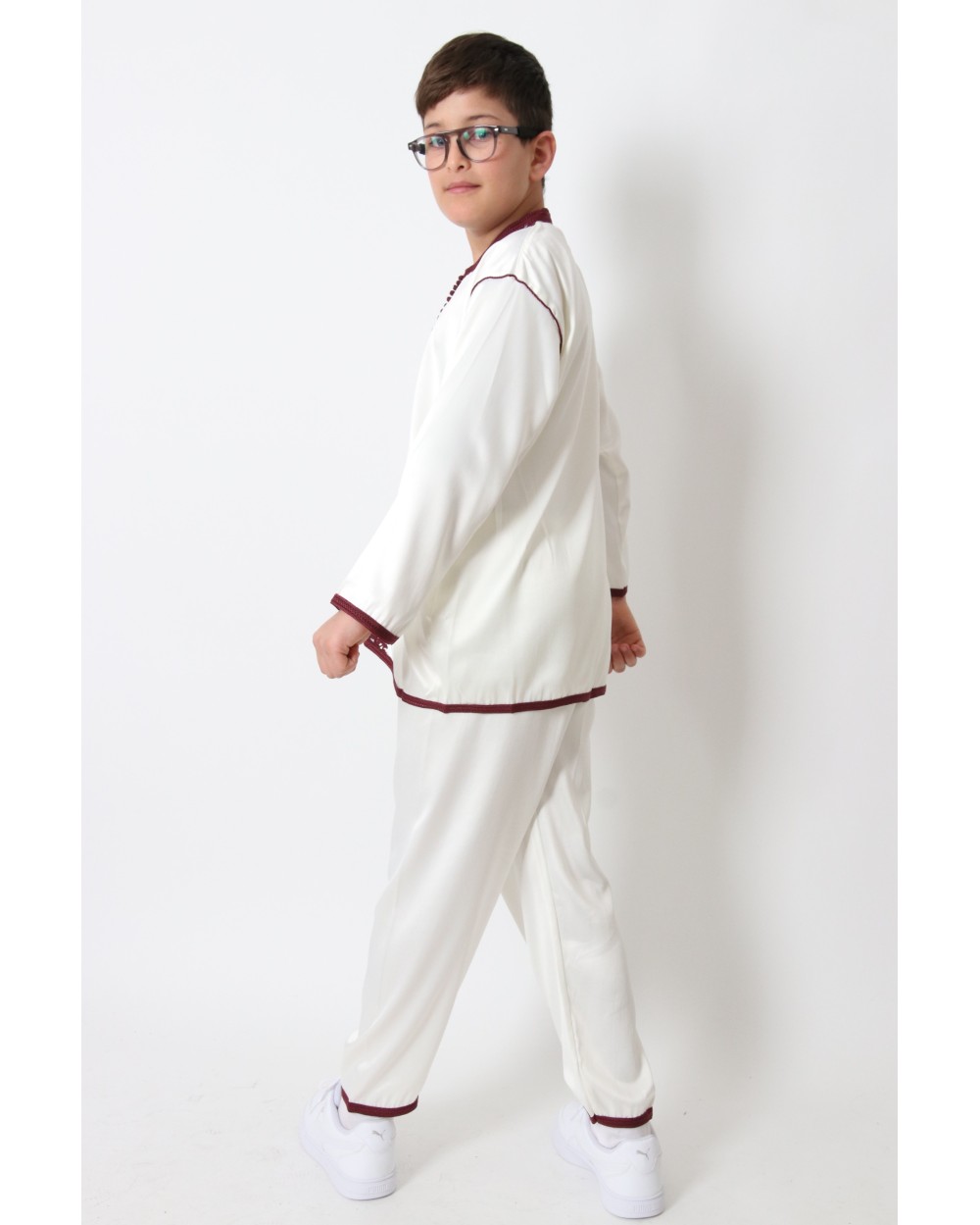 Jabador 3-piece boy burgundy embroidery