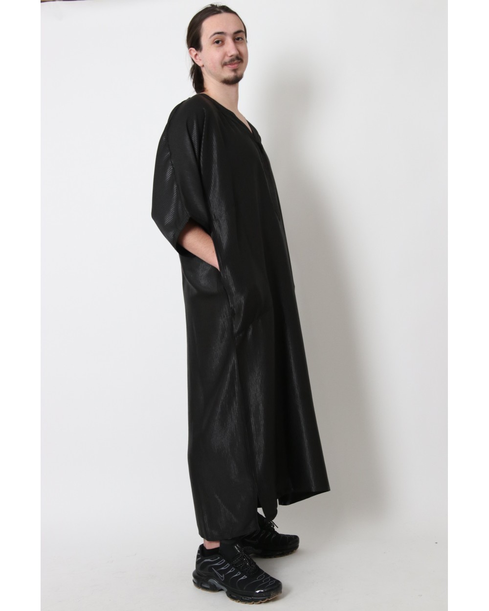 Gandoura marocaine avec rayures