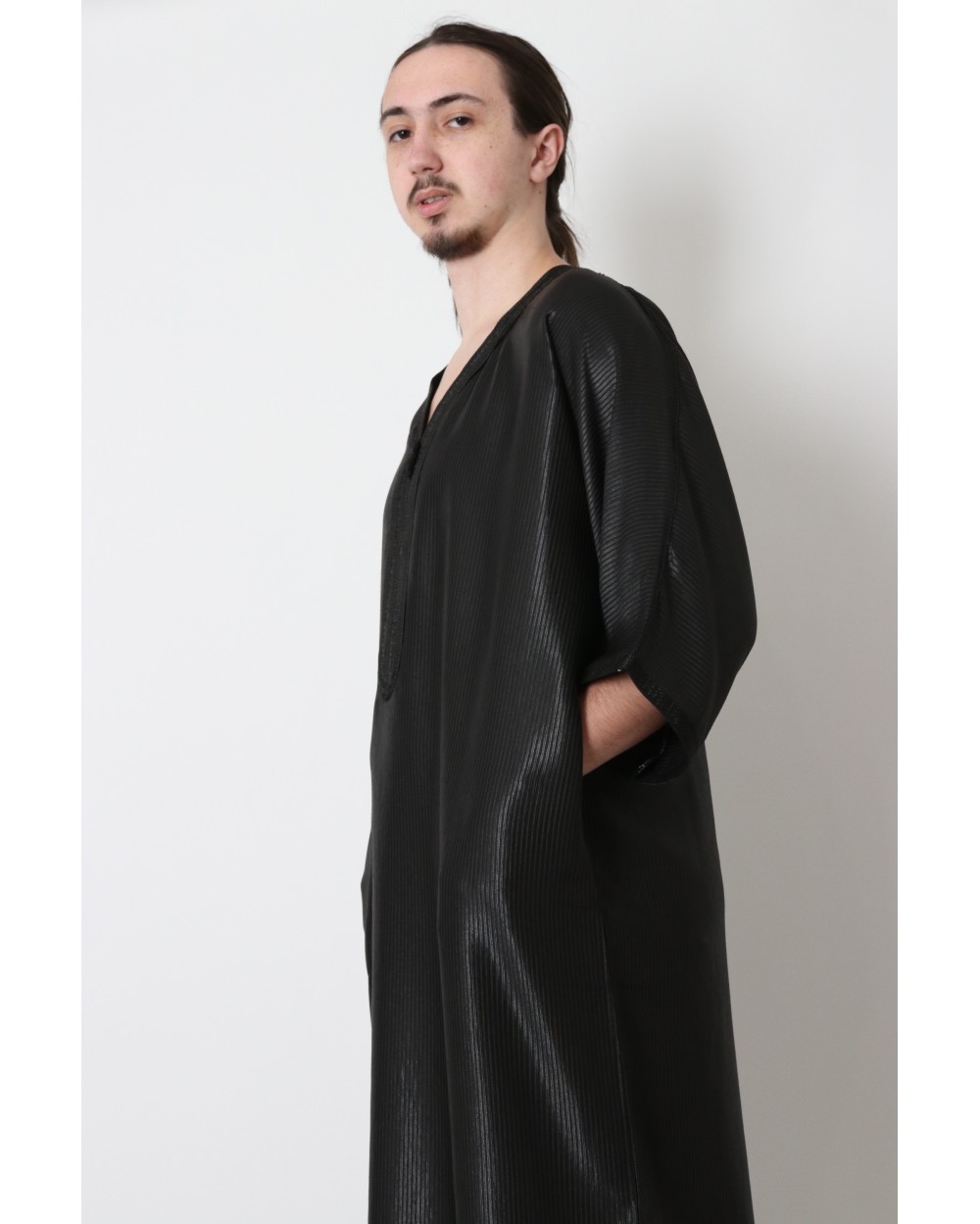 Gandoura marocaine avec rayures