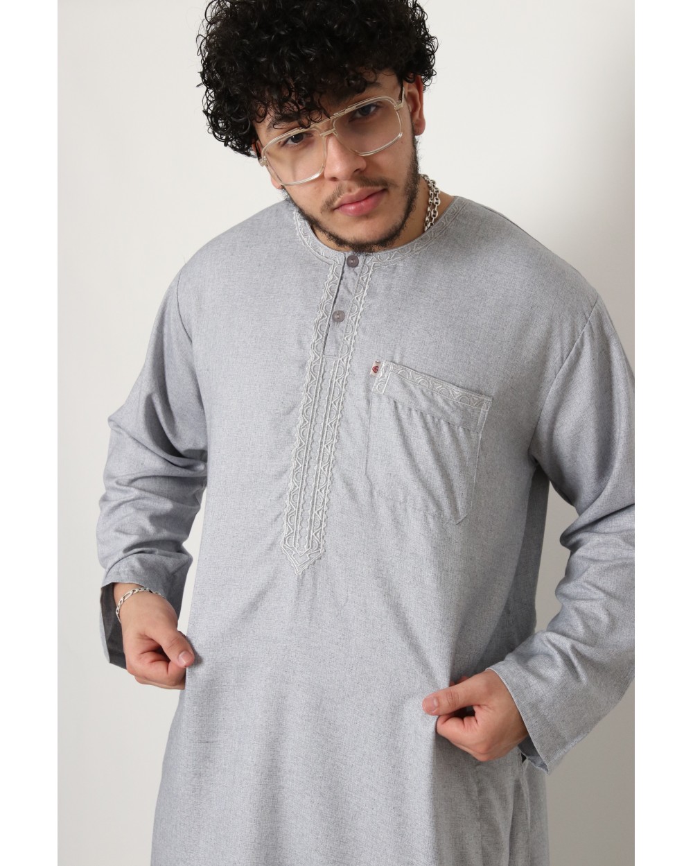 Qamis long coton arcade AFAQ LS