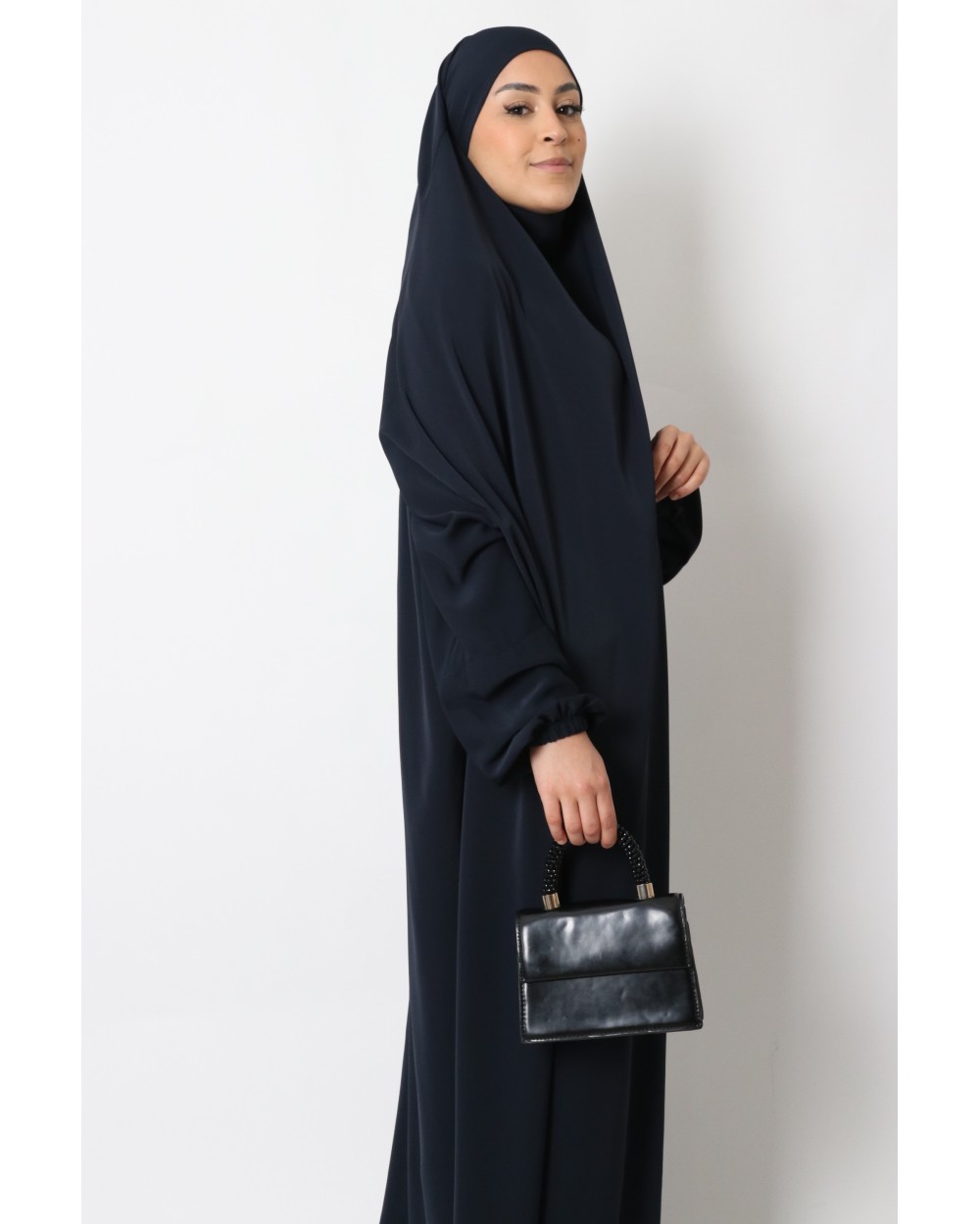 Jilbab une pièce soie de médine