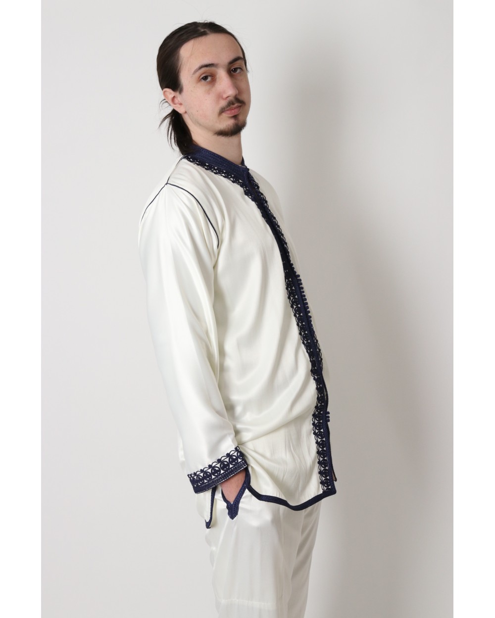 Jabador 3 pièces broderie homme marine