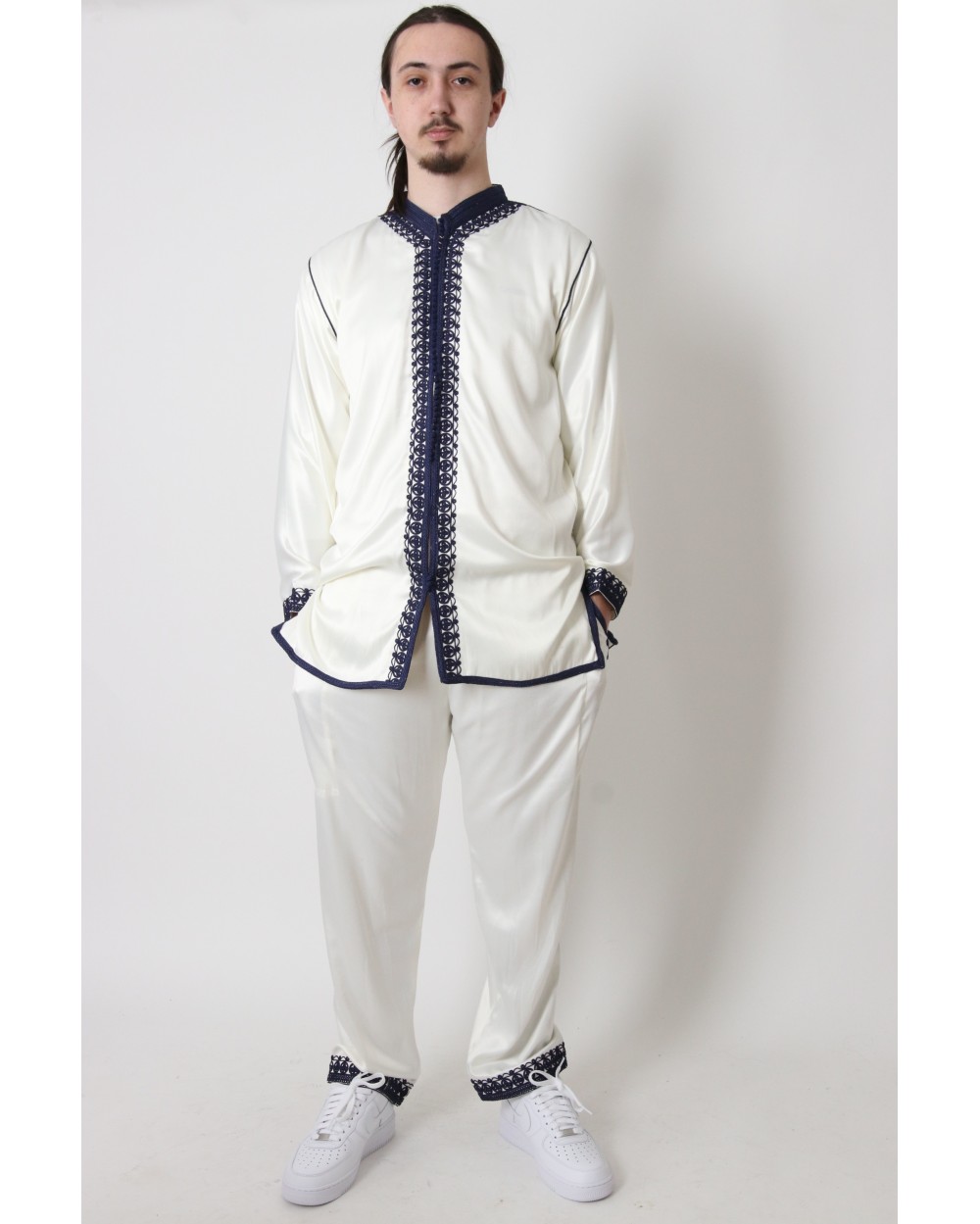 Jabador 3 piece mens navy embroidery