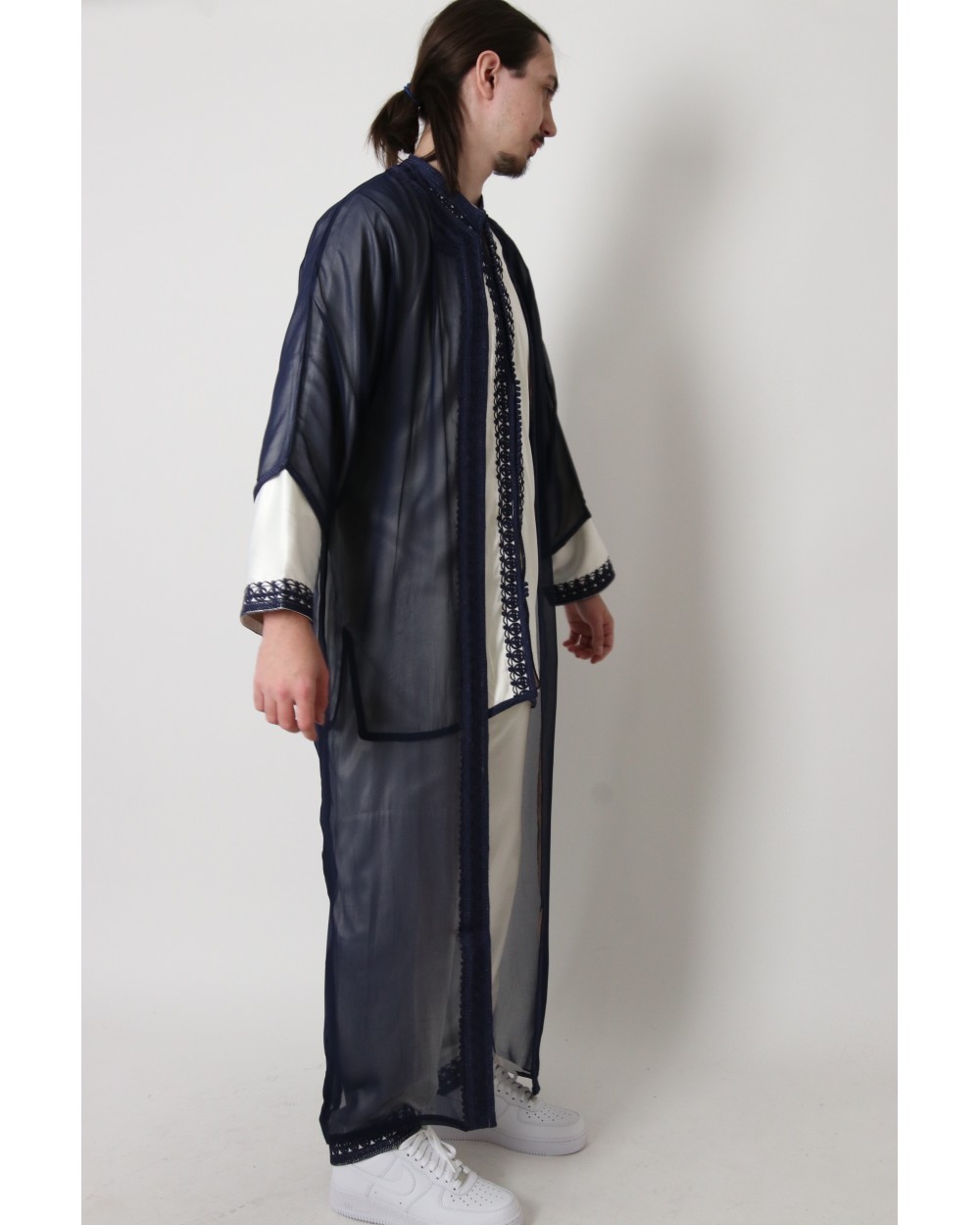 Jabador 3 piece mens navy embroidery