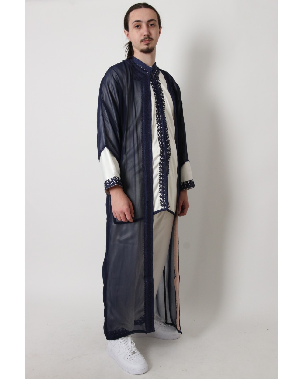 Jabador 3 piece mens navy embroidery