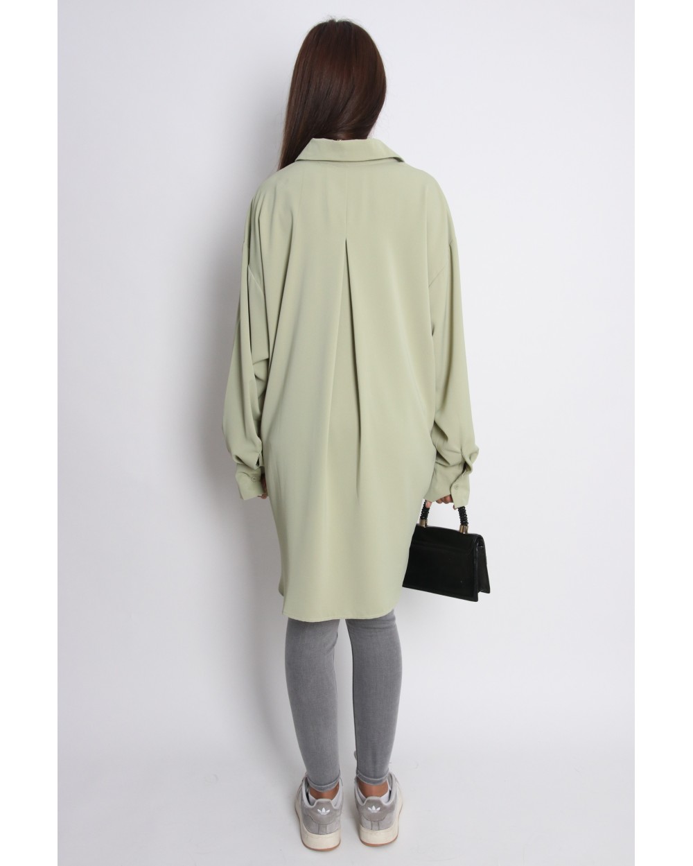 Shirt with rhinestones