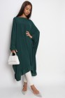 Long oversized chiffon tunic