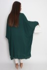 Long oversized chiffon tunic