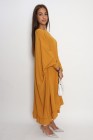 Long oversized chiffon tunic
