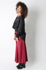 Jupe longue satinée