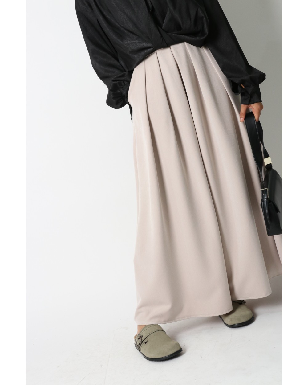 Jupe élégante plis évasée