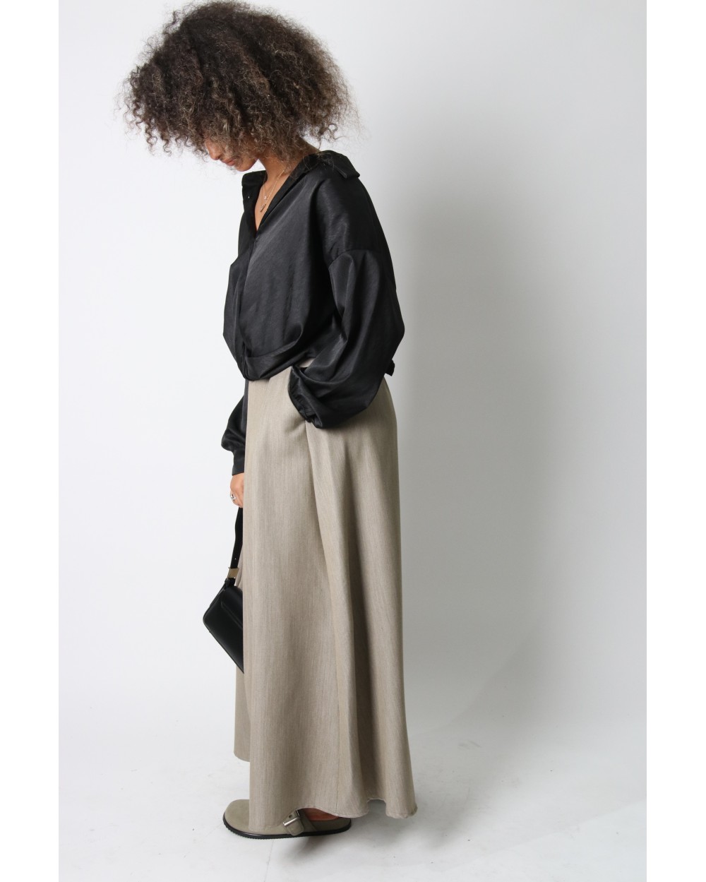 Jupe élégante plis évasée