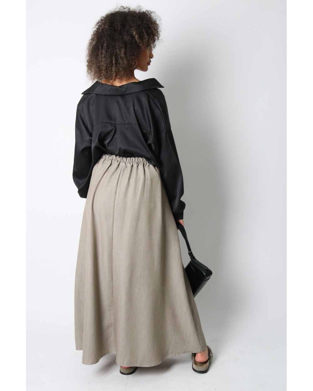 Jupe élégante plis évasée