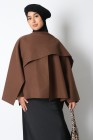 Cape jacket with scarf