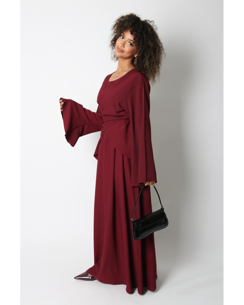 Long crossover dress