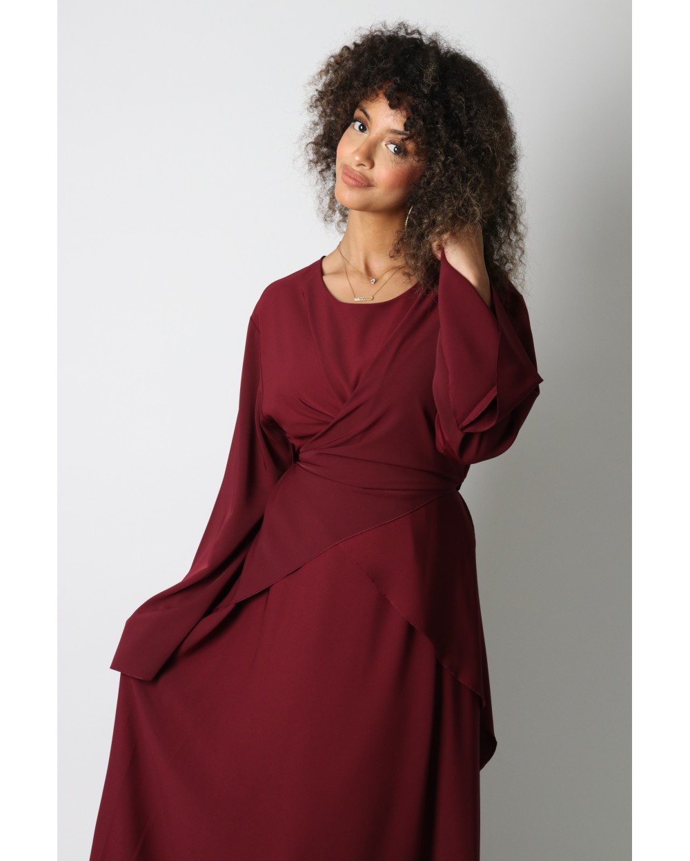 Long crossover dress