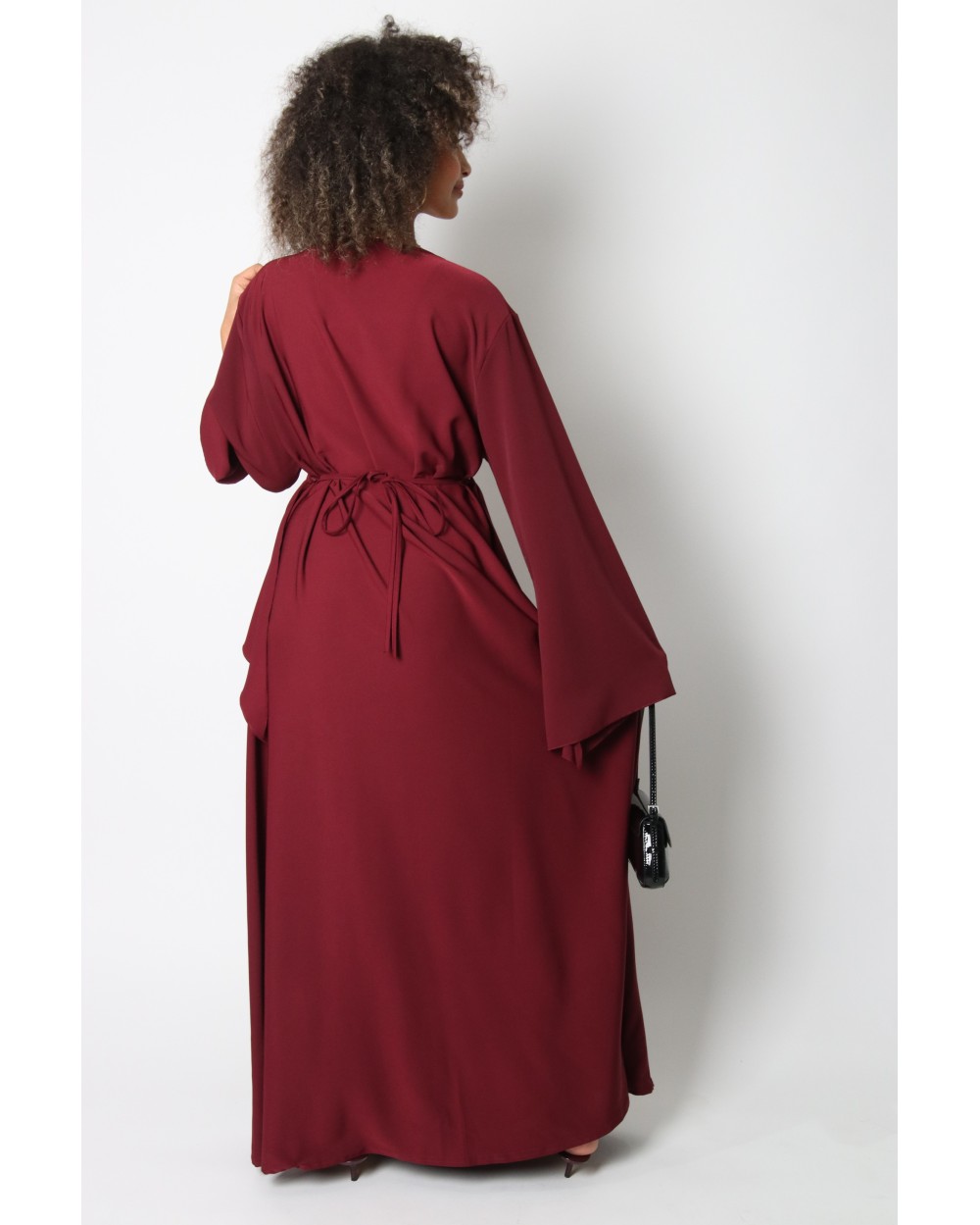 Robe longue croisée
