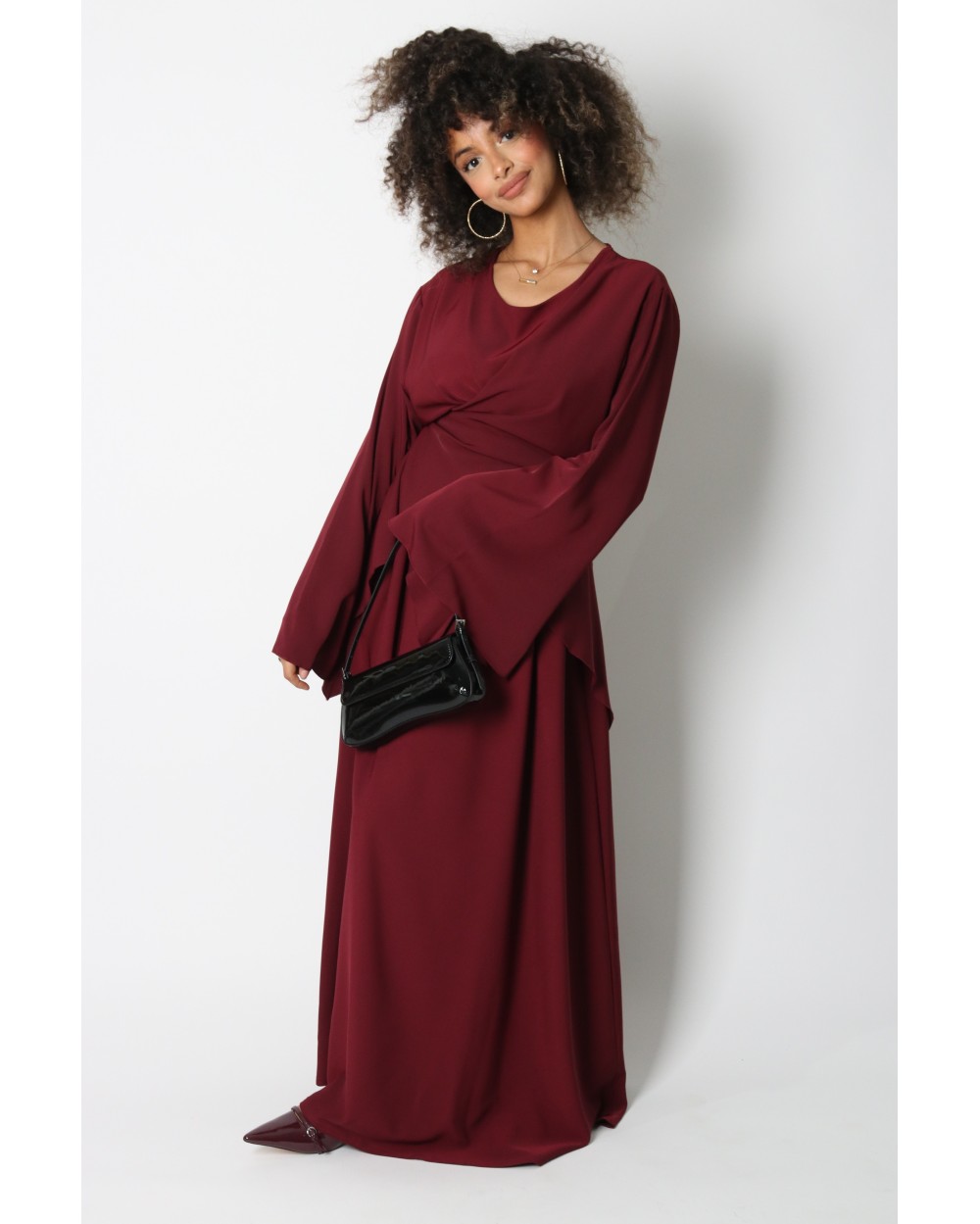 Long crossover dress