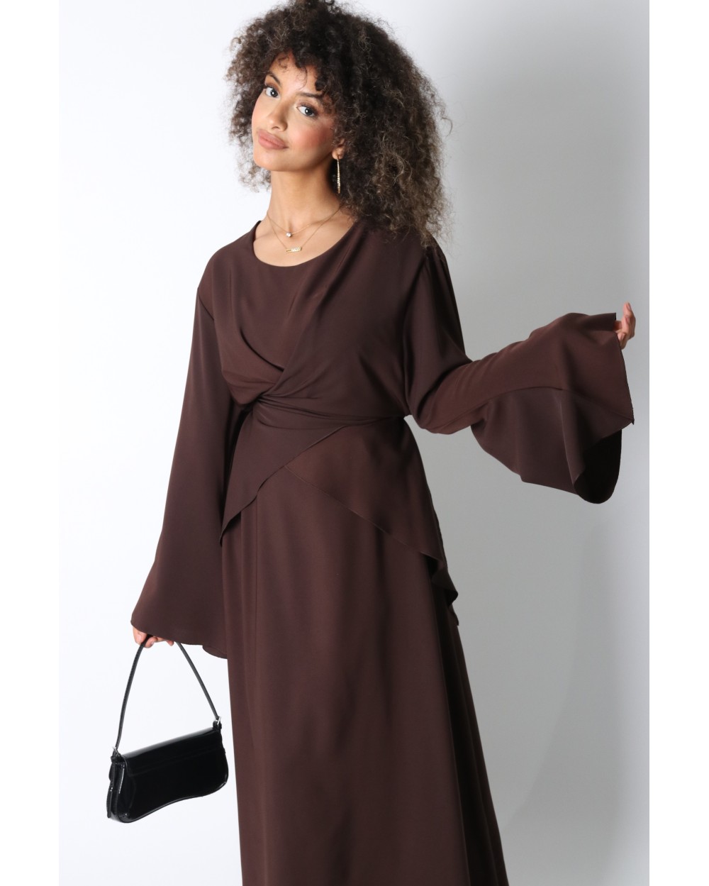 Long crossover dress