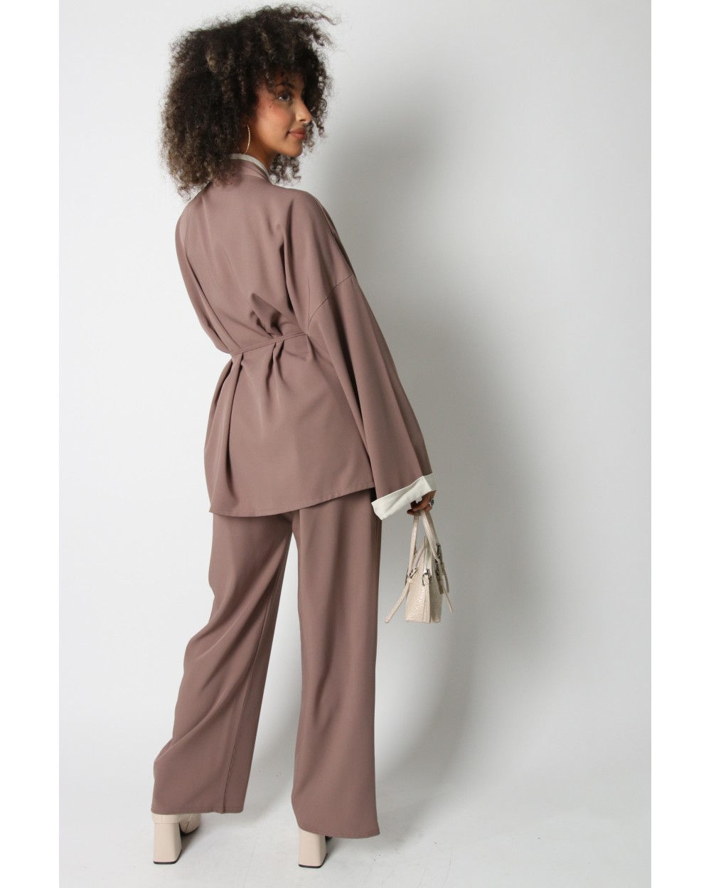 Crossover top and pants set