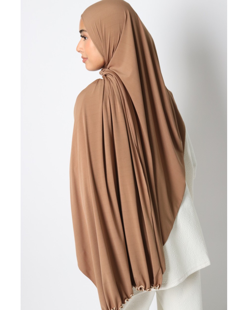 Hijab jersey luxe frisé ondulé SEDEF