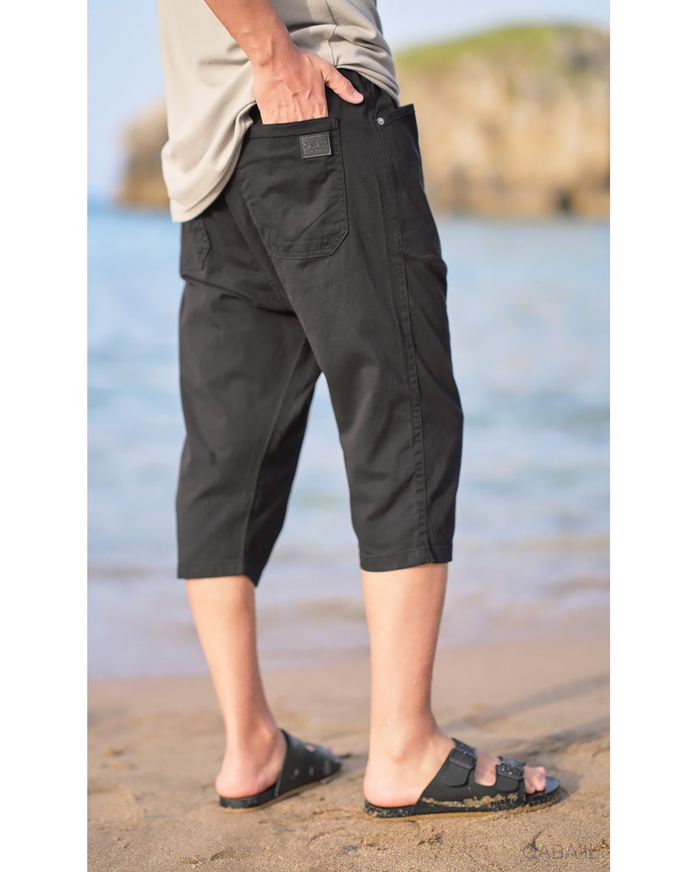 Qabail stretch cotton Bermuda shorts