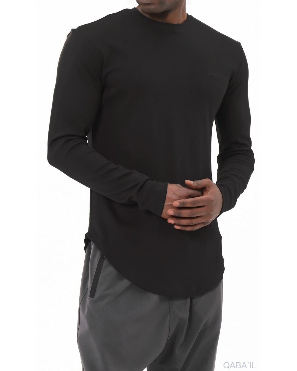 Qabail long-sleeved lightweight jersey t-shirt